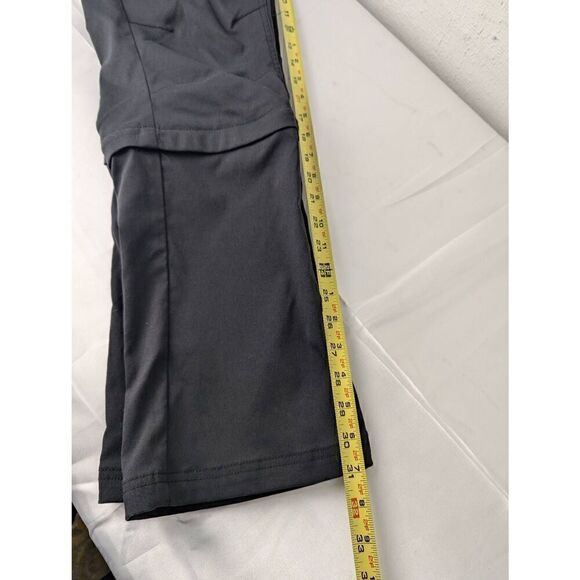 PrAna Meme Womens Pants Gray Cargo Adjustable Hiking Wicking Stretch sz 10 Conve - Picture 9 of 11